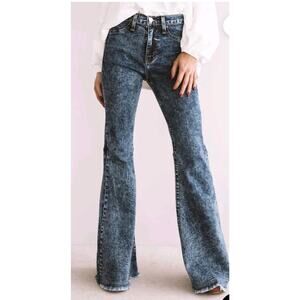 Judy Blue Super Flare Bell Bottom Jeans 3/26 70s Disco Cowgirl Western Glam USA